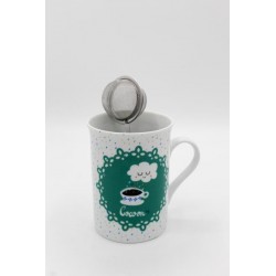 Scatola Di Degustazione Di The (Tazza, Piattino,Infusore)